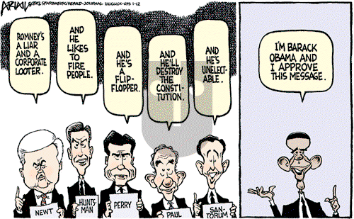 Robert Ariail - Thursday January 12, 2012 Comic Strip