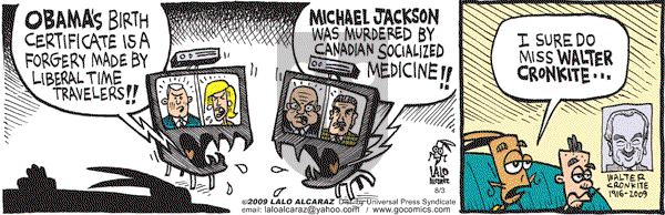 La Cucaracha on Monday August 3, 2009 Comic Strip