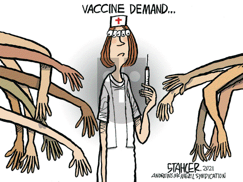 Jeff Stahler on Tuesday March 2, 2021 Comic Strip
