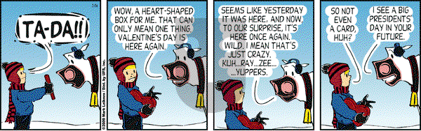 Cow and Boy Classics on Saturday February 14, 2009 Comic Strip