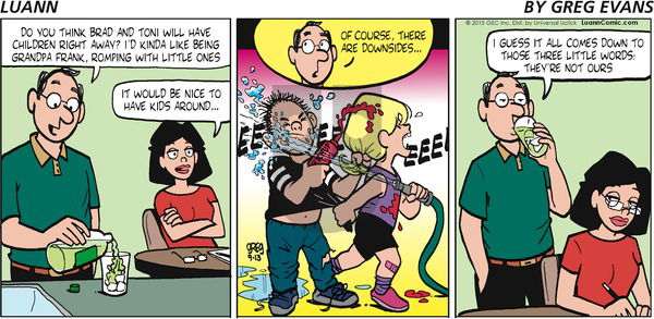Luann on Sunday September 13, 2015 Comic Strip