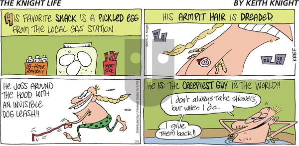 The Knight Life on Sunday February 1, 2015 Comic Strip