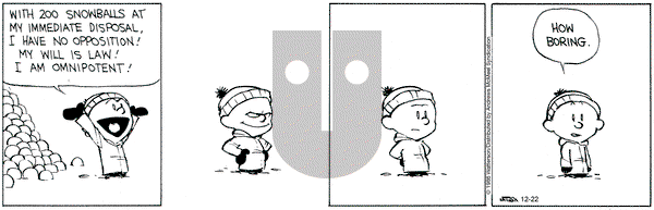 Calvin and Hobbes on Monday December 22, 2025 Comic Strip