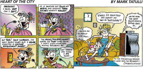 Heart of the City on Sunday March 25, 2001 Comic Strip