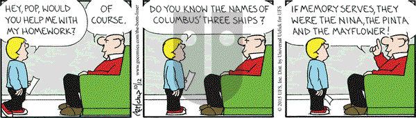 The Born Loser on Monday October 12, 2015 Comic Strip