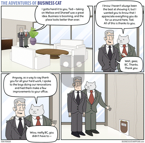 The Adventures of Business Cat - Monday July 11, 2016 Comic Strip
