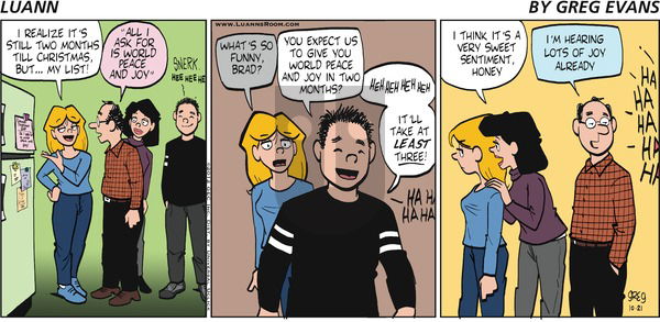 Luann on Sunday October 21, 2012 Comic Strip
