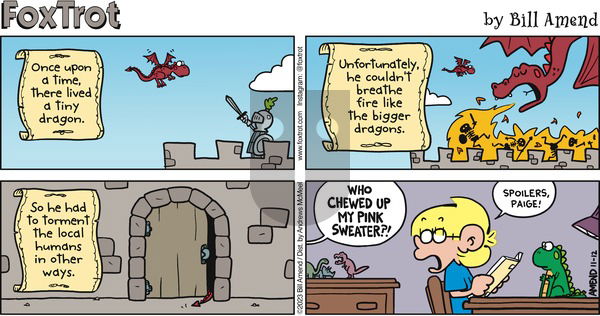 FoxTrot - Sunday November 12, 2023 Comic Strip