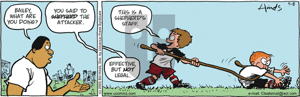 Cleats on Thursday May 8, 2003 Comic Strip