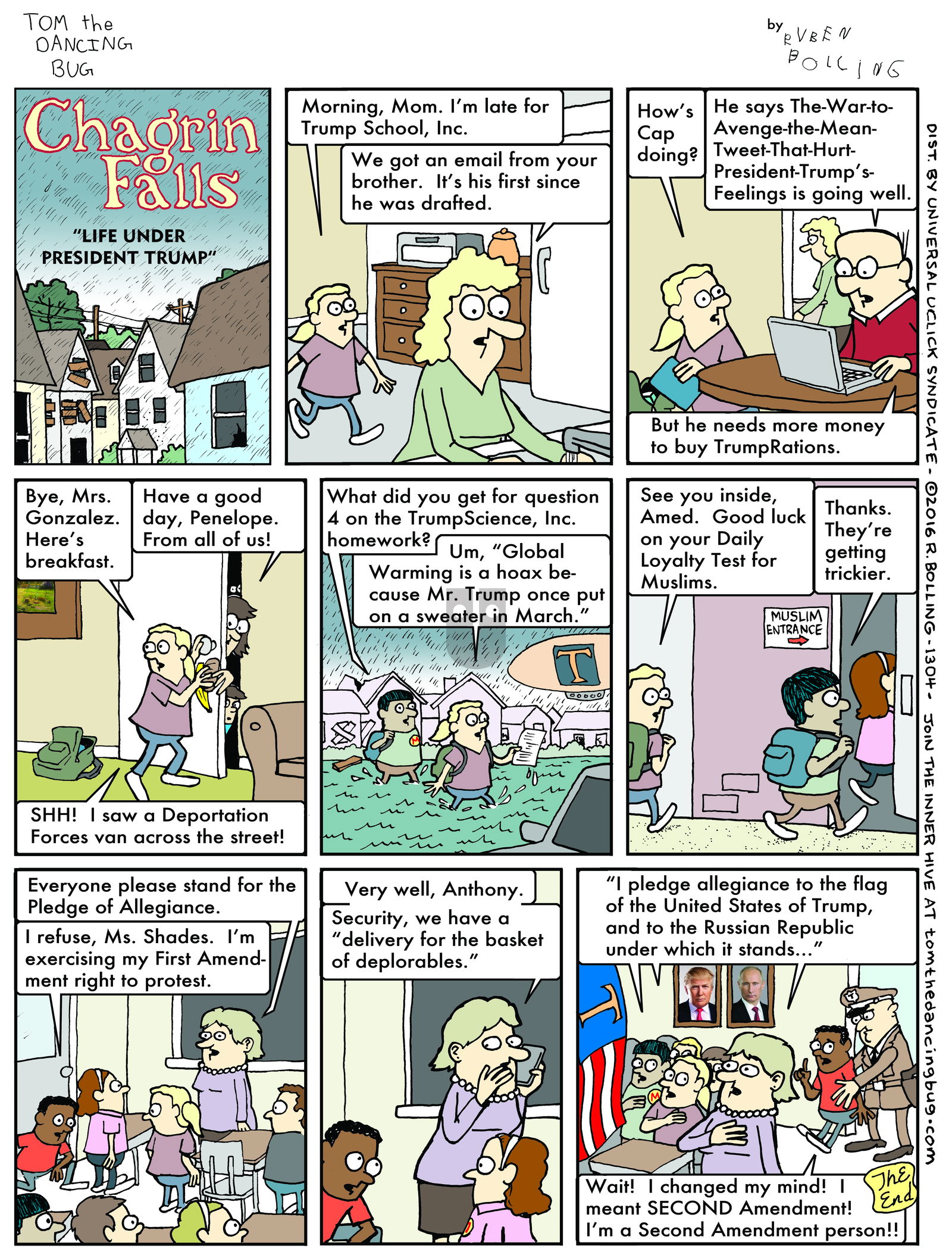 Tom the Dancing Bug on Monday September 12, 2016 Comic Strip