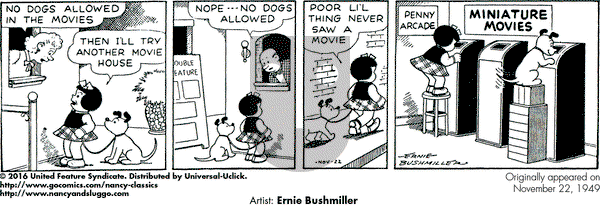 Nancy Classics on Tuesday November 22, 2016 Comic Strip