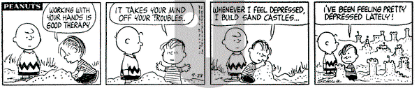 Peanuts on Saturday September 28, 1963 Comic Strip