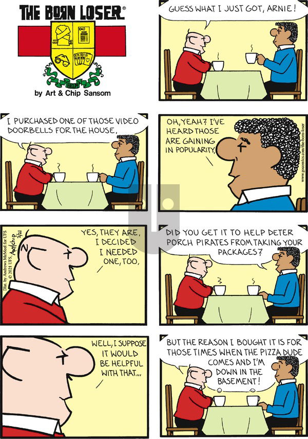The Born Loser on Sunday February 21, 2021 Comic Strip
