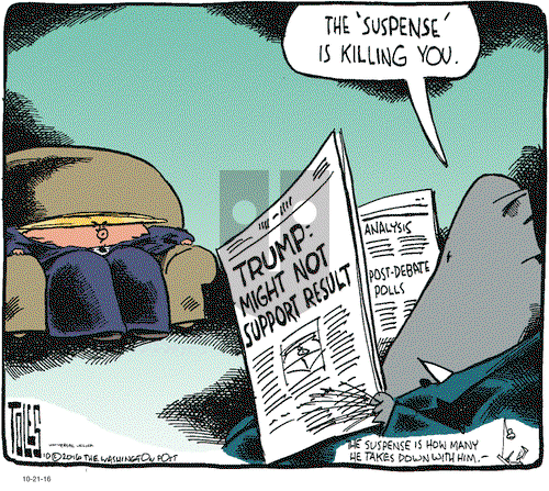 Tom Toles on Friday October 21, 2016 Comic Strip