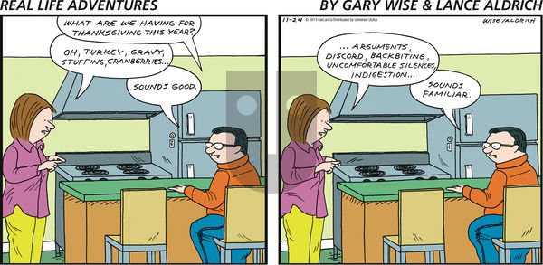 Real Life Adventures on Sunday November 24, 2013 Comic Strip