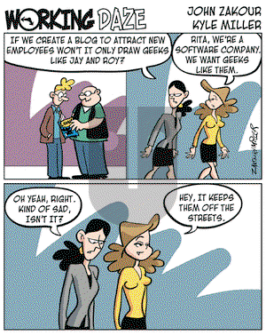 Working Daze on Friday August 4, 2006 Comic Strip