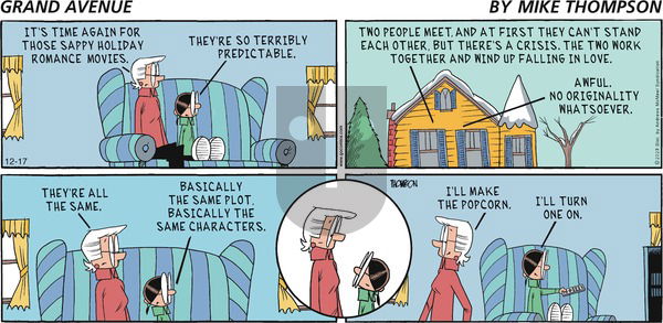 Grand Avenue on Sunday December 17, 2023 Comic Strip