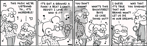 FoxTrot on Saturday February 26, 2000 Comic Strip