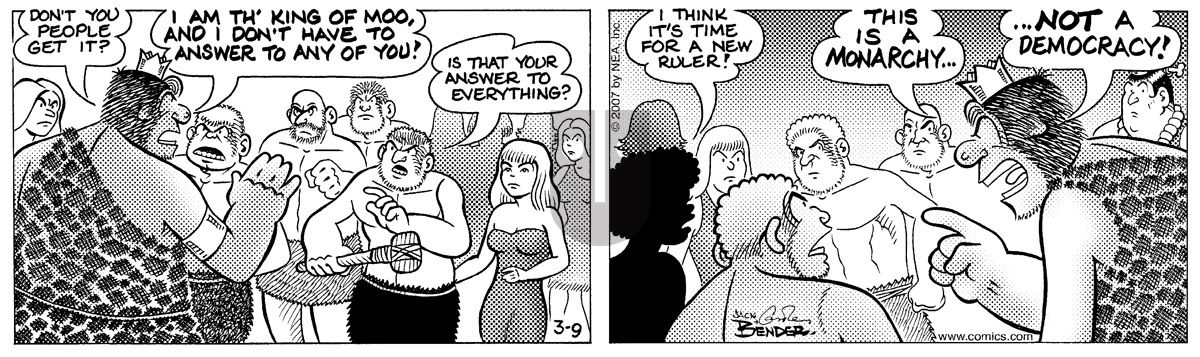 Alley Oop - Friday March 9, 2007 Comic Strip