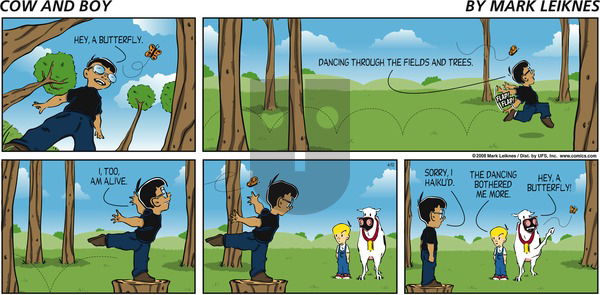 Cow and Boy Classics on Sunday April 13, 2008 Comic Strip