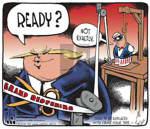 Tom Toles on Tuesday May 12, 2020 Comic Strip