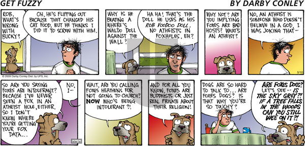 Get Fuzzy on Sunday May 10, 2009 Comic Strip