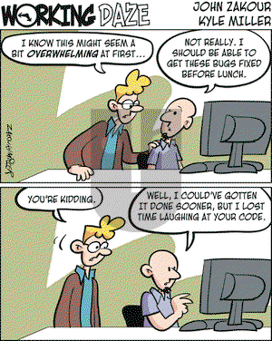 Working Daze on Monday July 2, 2007 Comic Strip