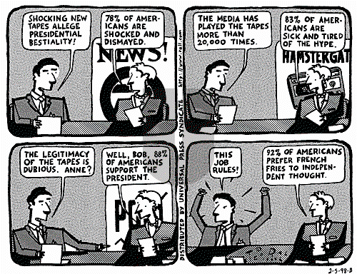 Ted Rall on Saturday February 7, 1998 Comic Strip