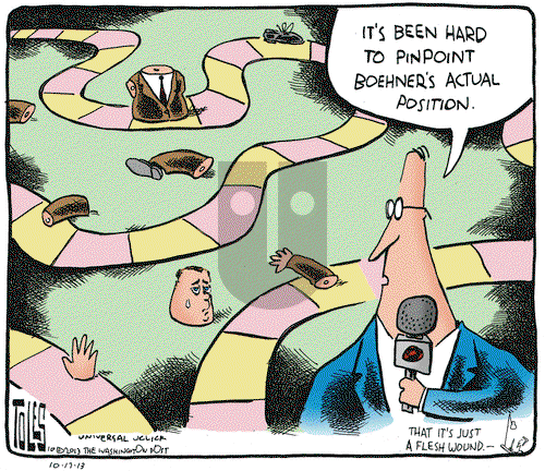 Tom Toles on Thursday October 17, 2013 Comic Strip