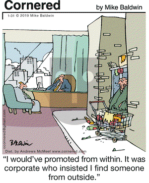 Cornered on Thursday January 31, 2019 Comic Strip