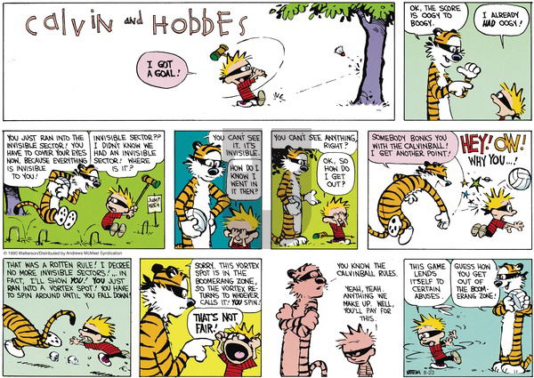 Calvin and Hobbes - Sunday August 23, 2020 Comic Strip