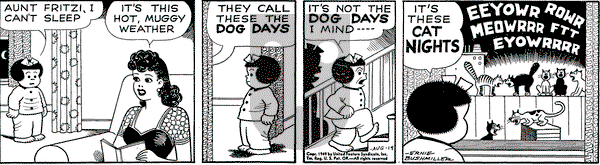 Nancy on Friday August 19, 1949 Comic Strip