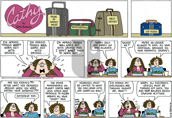Cathy Classics on Sunday May 18, 2003 Comic Strip