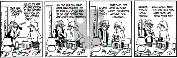 Doonesbury on Friday May 4, 1979 Comic Strip