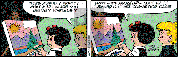 Nancy on Saturday January 14, 2012 Comic Strip