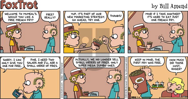 FoxTrot on Sunday July 10, 2016 Comic Strip