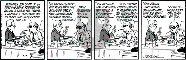 Doonesbury on Saturday January 17, 1976 Comic Strip