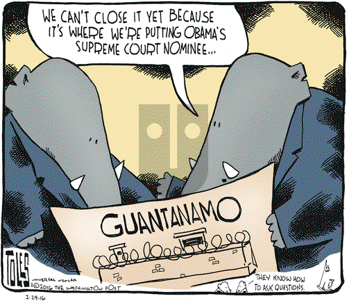 Tom Toles on Monday February 29, 2016 Comic Strip