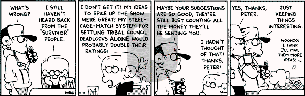 FoxTrot on Saturday November 10, 2001 Comic Strip