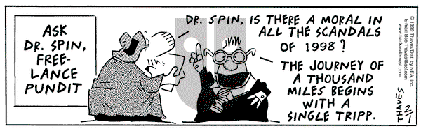 Frank and Ernest on Monday February 1, 1999 Comic Strip