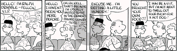 Drabble on Wednesday August 2, 2000 Comic Strip