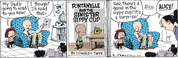 Cul de Sac on Thursday April 18, 2013 Comic Strip