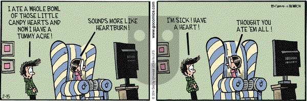 Grand Avenue on Saturday February 15, 2014 Comic Strip