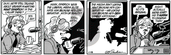Doonesbury on Monday November 28, 1994 Comic Strip