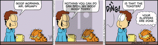 Garfield on Monday November 25, 2013 Comic Strip