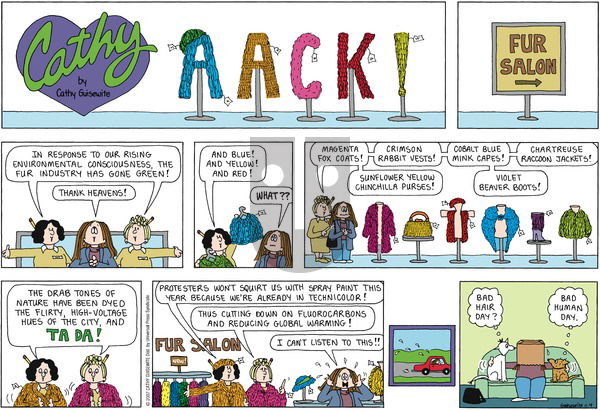 Cathy Classics on Sunday November 4, 2007 Comic Strip