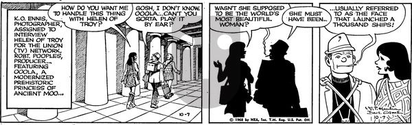Alley Oop on Monday October 7, 1968 Comic Strip