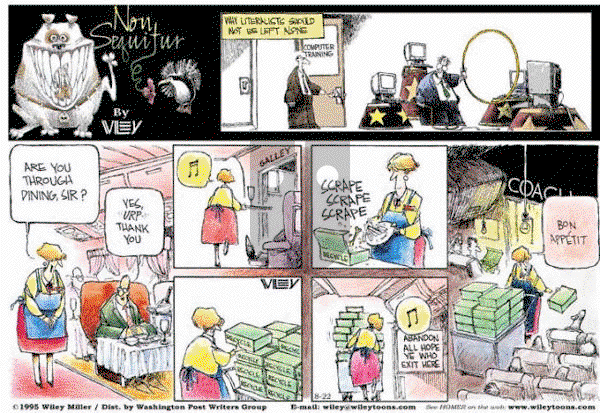 Non Sequitur on Sunday August 22, 1999 Comic Strip