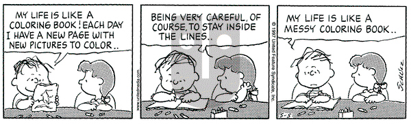 Peanuts on Monday May 5, 1997 Comic Strip
