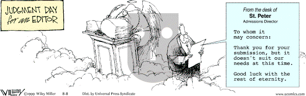 Non Sequitur on Friday August 8, 2003 Comic Strip